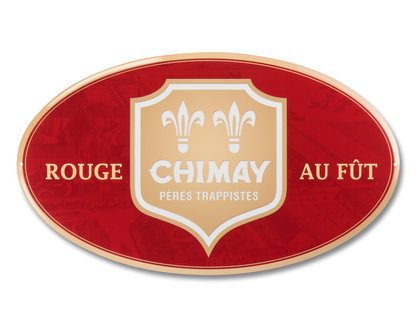 "Chimay Rouge au fût" Oval Plate