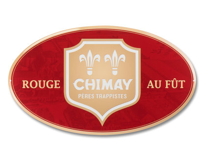 Ovale plaat "Rouge au fût"