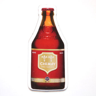 Bottle magnet Chimay red