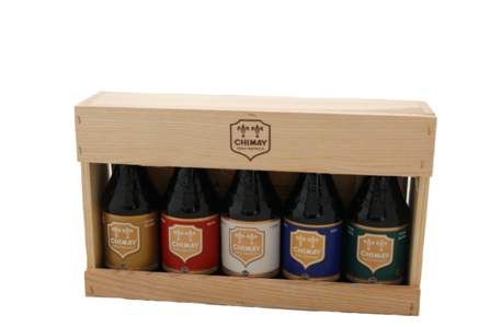 Coffret en bois 5 x 33cl