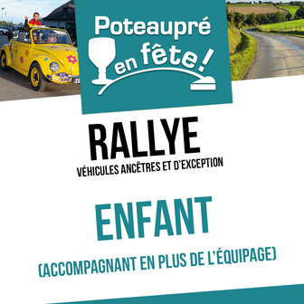 Rallye Poteaupré en fête - enfant